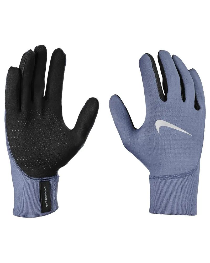 Nike Pacer" Handschuhe für Herren, Therma-Fit, Laufen, Mittelschwer (Blau Blau