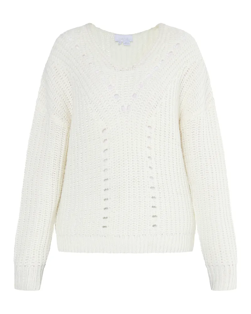 Usha Strickpullover Damen weiss Weiß