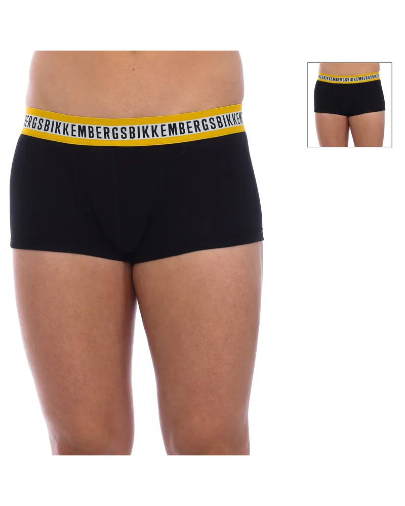 Bikkembergs Pack-2 Boxershorts Fashion Tape anatomische Front BKK1UTR08BI Mann Schwarz