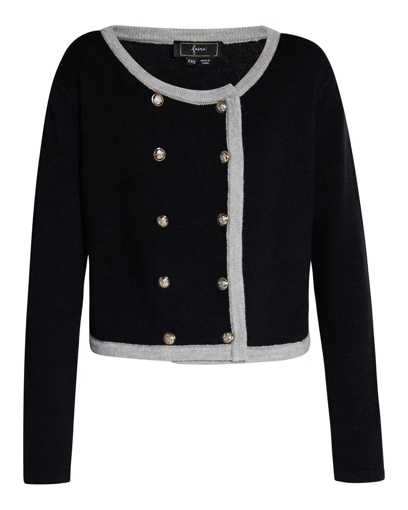 FAINA Strickjacke für Damen - Schwarz Schwarz