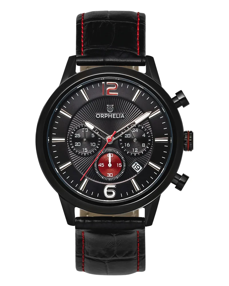 Orphelia Tempo-limitededition schwarze Herrenuhr OR81803 Schwarz