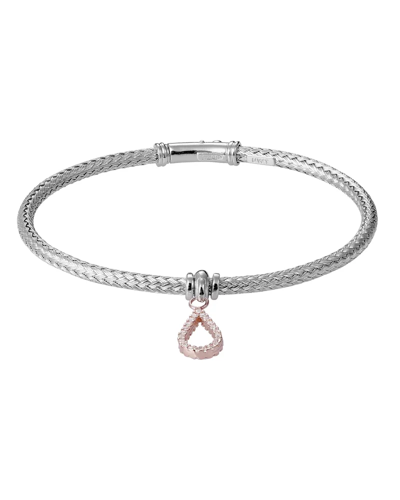 Orphelia Damen 925 Sterlingsilber Armband - Silber/Rose ZA-7398 Silber