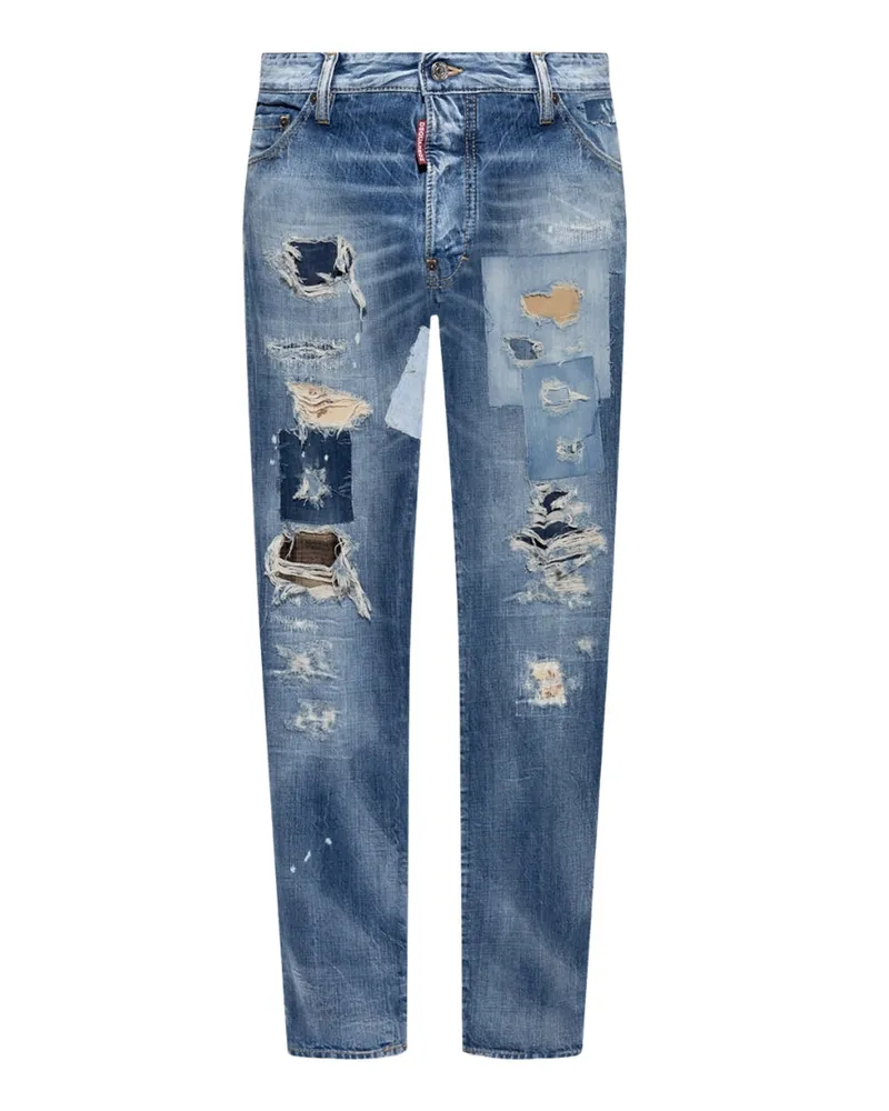 Dsquared2 Denim Cool Guy Patch Jeans Marineblau Blau