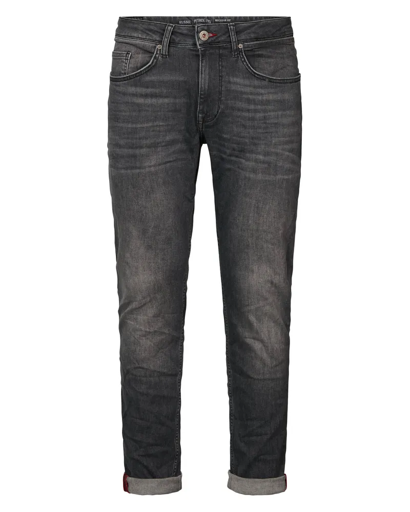 Petrol Industries Regular Tapered Fit Jeans Russel Herren - Grau Grau
