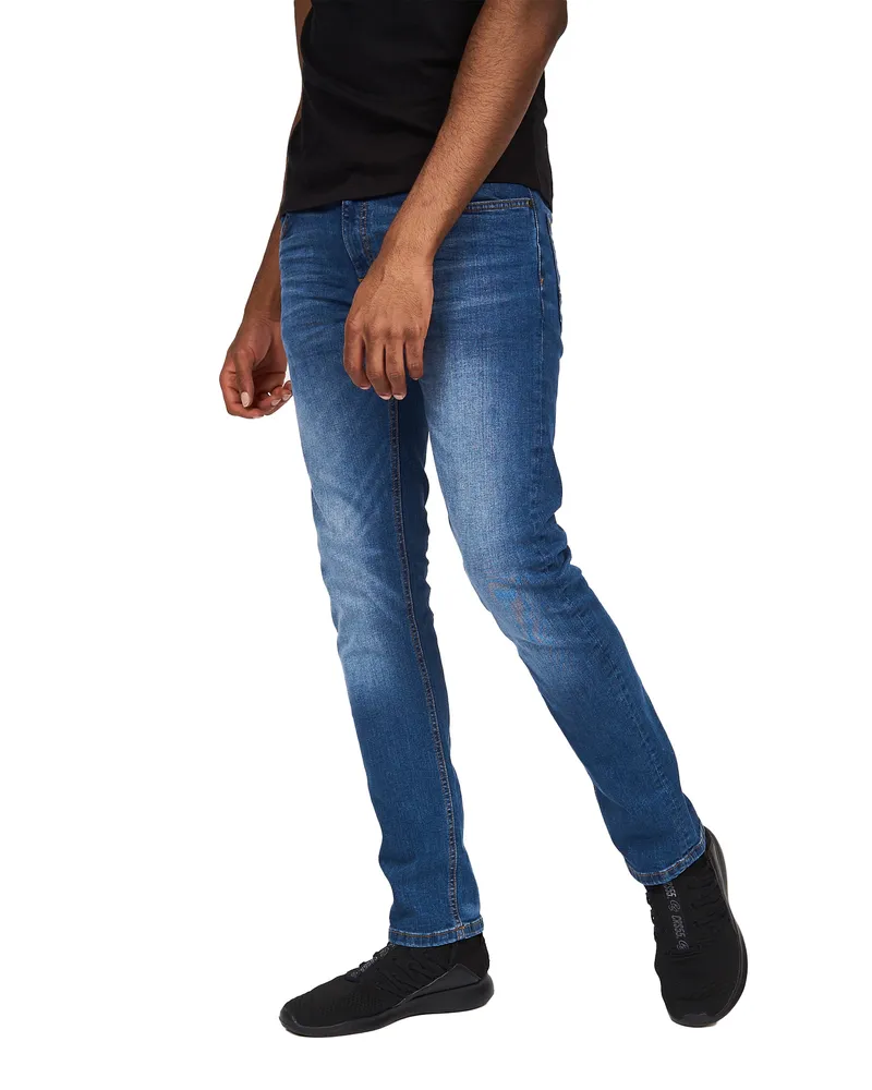 CrossHatch Svelte" Jeans für Herren (Steinwaschen Marineblau