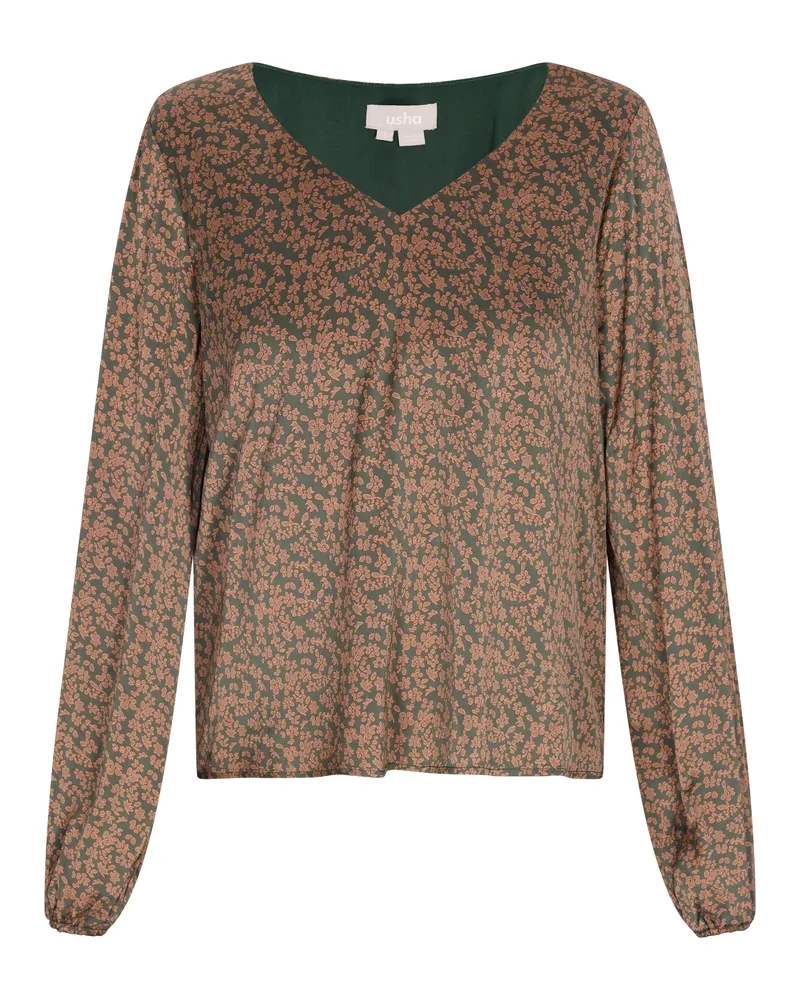 Usha Bluse Damen Grün Orange Grün