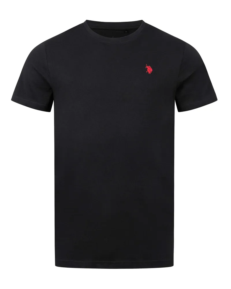 U.S. Polo Assn.  Herren-T-Shirt im 2er-Pack mit Rundhalsausschnitt - Schwarz Schwarz