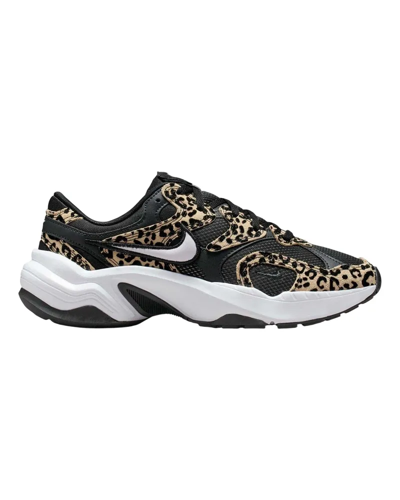Nike Al8" Sneaker für Damen, Wildleder, Klobiger Absatz (Schwarz/Leopard Schwarz