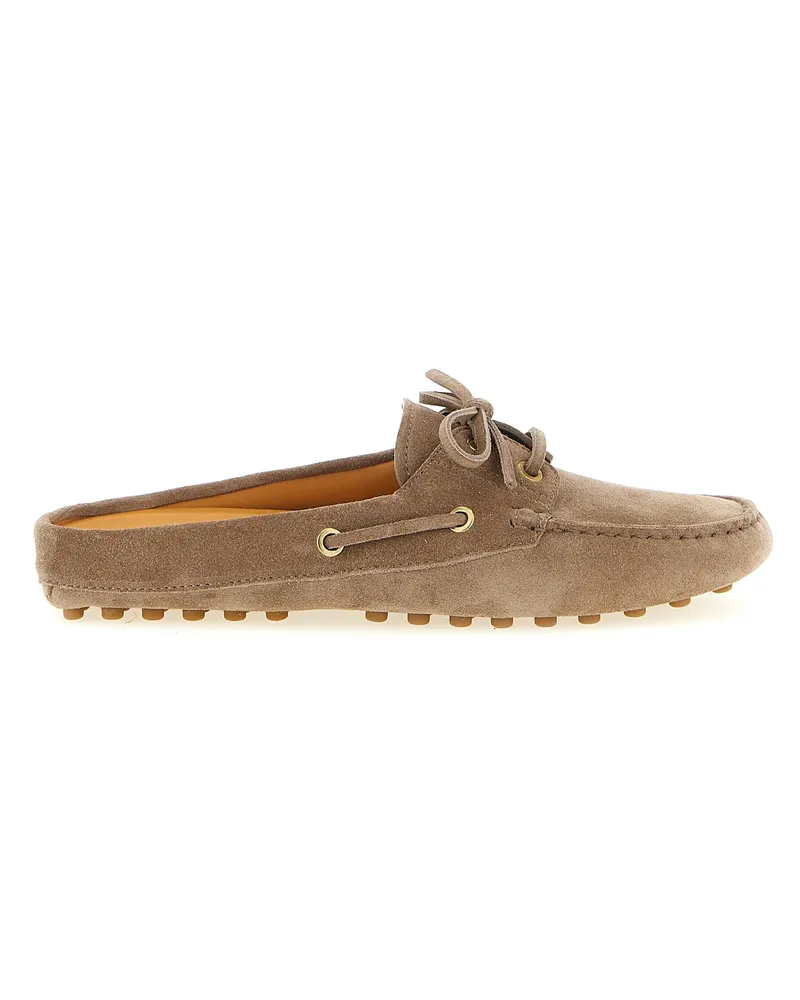 TOD'S Beige Kalbsleder-Flats Beige