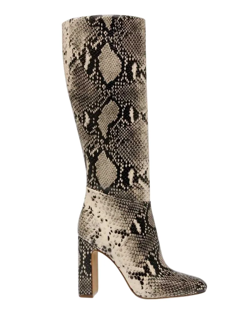 Steve Madden Schlangenhaut Kniehohe Stiefel für Damen (Hellbeige/Natürliche Schlange Beige