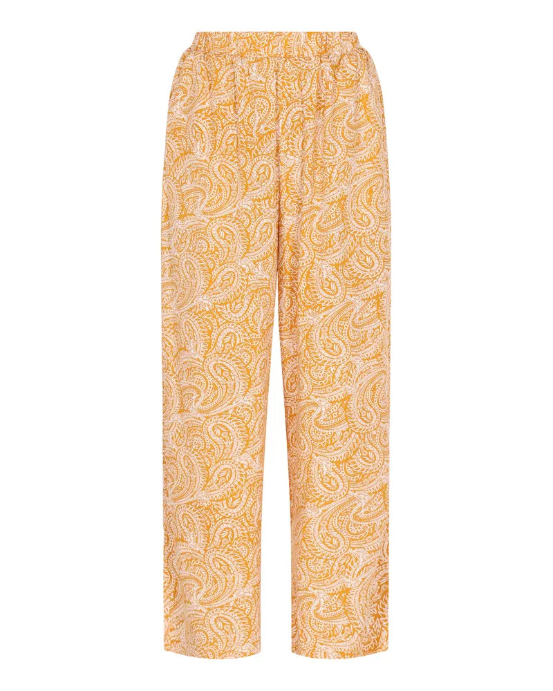 Usha Hose Frauen gelb weiß Gelb