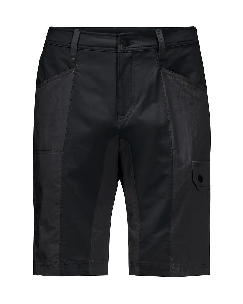 Jack Wolfskin Dawson Flex Mens Black Cargo Shorts Grau