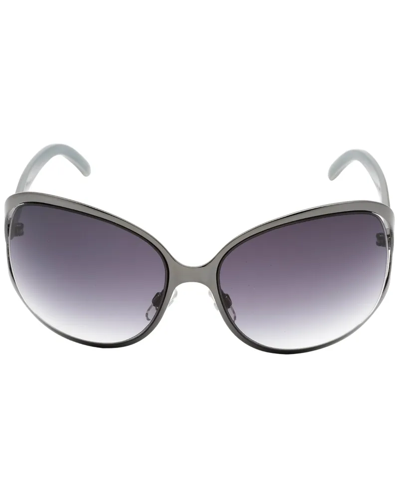 Calvin Klein Graue Sonnenbrille mit ovalen Gläsern von Schwarz