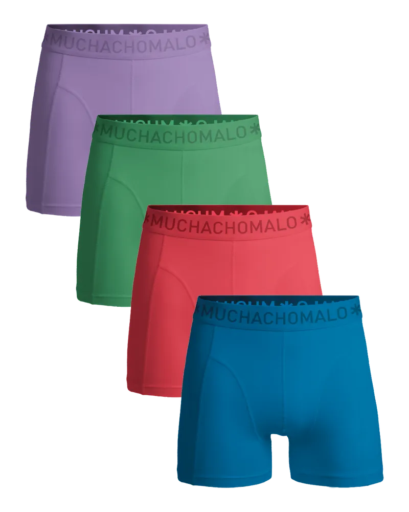 Muchachomalo Herren Boxer Shorts - 4er Pack - Herren Unterwäsche Mehrfarbig