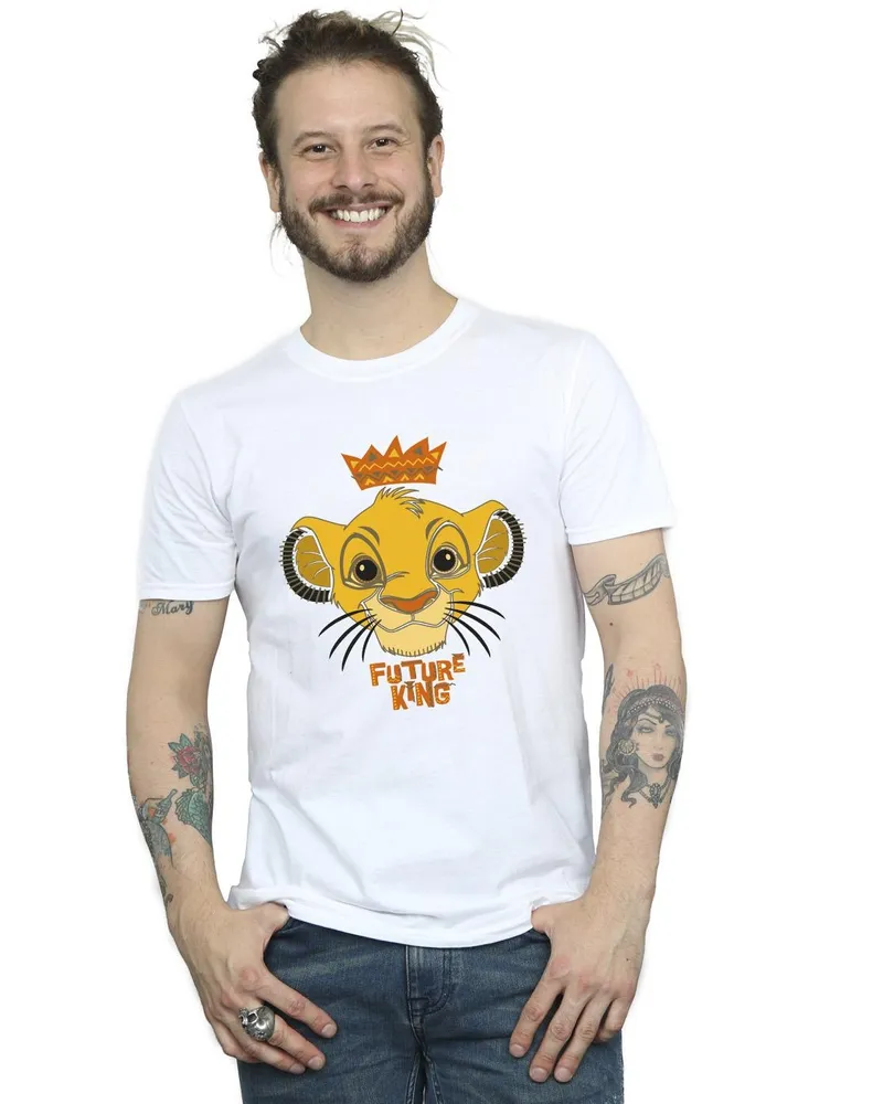 Disney The Lion King Future King" T-Shirt für Herren (Weiß Weiß