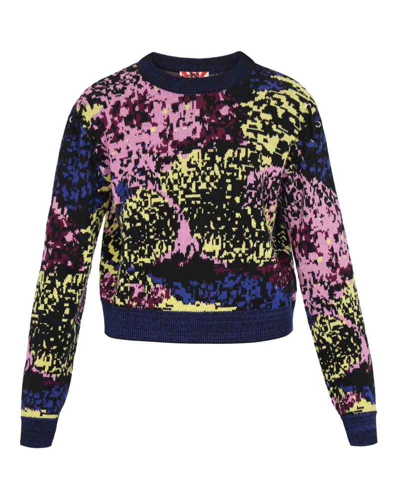 My Mo Pullover Frauen schwarz mehrfarbig Schwarz