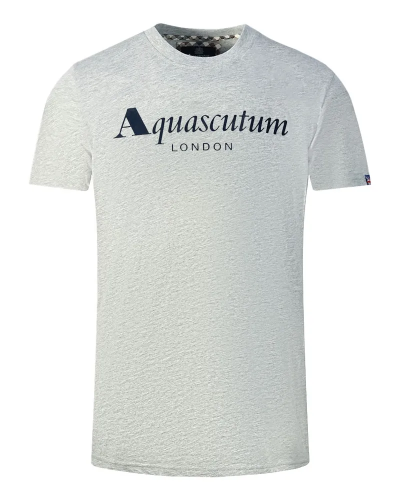 Aquascutum London Markenlogo T-Shirt grau Grau