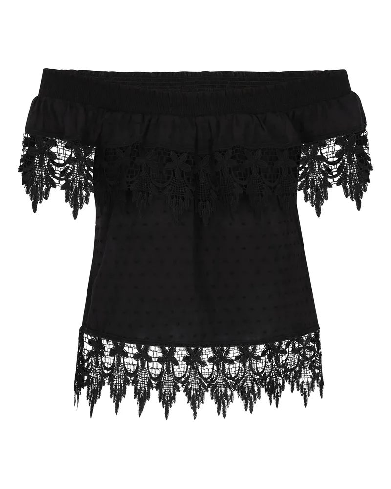 IZIA Bluse Frauen Schwarz Schwarz