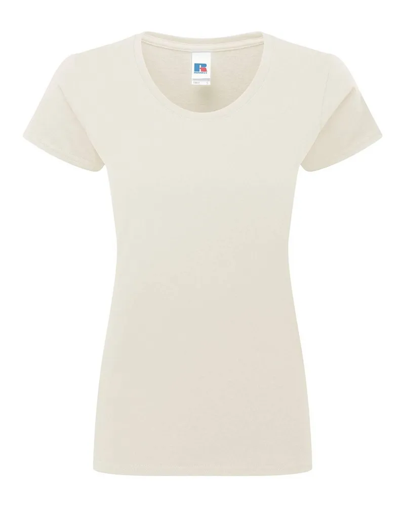 Russell Athletic Russell - "Authentic Classic" T-Shirt für Damen (Natürlich Natur