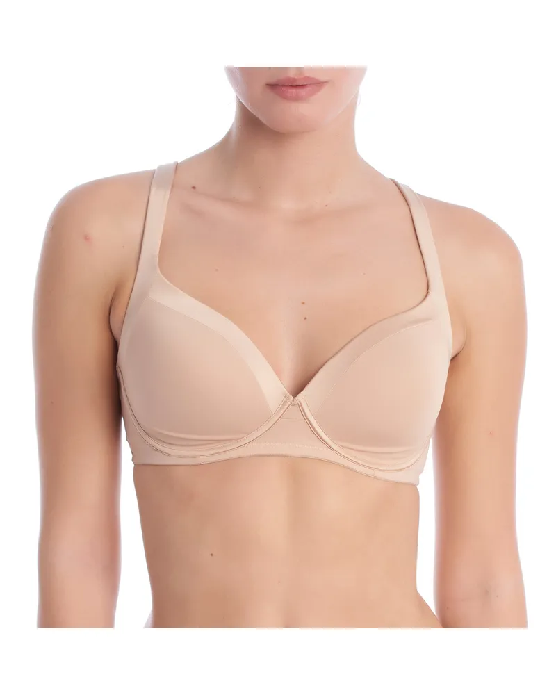 DIM Schaumstoff D0A75 Bügelfreier BH für Frauen Braun
