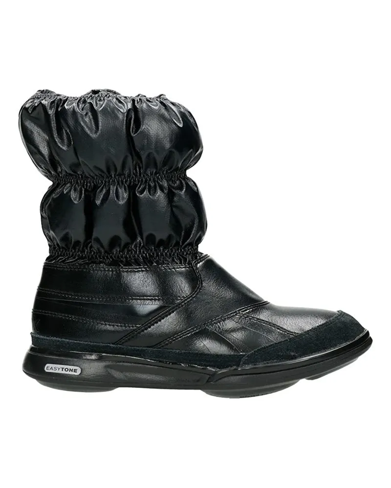 Reebok EasyTone Rainboot Slip-on Black Synthetic Womens Boots J81317 Schwarz