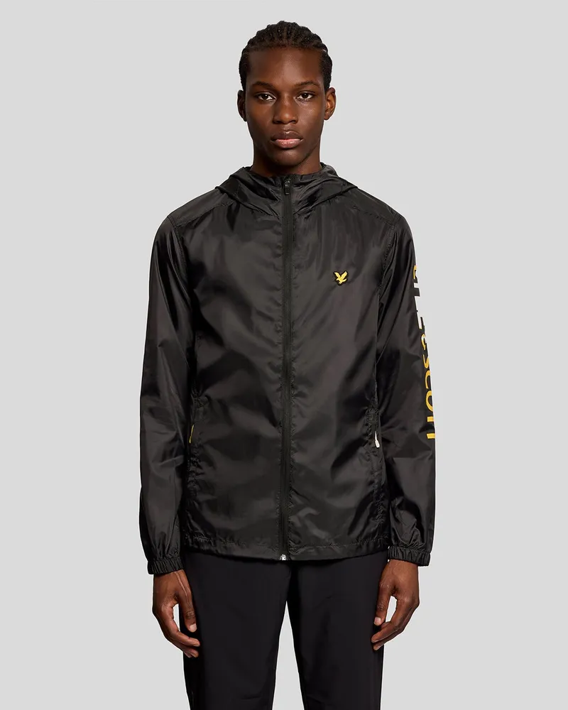 Lyle & Scott Sportliche leichte Trainingsjacke Schwarz