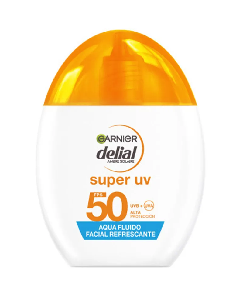 Garnier Delial Super Uv Aqua Erfrischendes Gesichtsfluid Lsf 50 40 ml 
