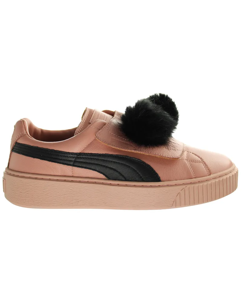 Puma Korb -Plattform Pompom Womens Pink Trainer Rosa