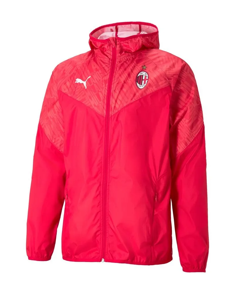 Puma AC Mailand 2020-21 Herren Rote Aufwärmjacke Rot