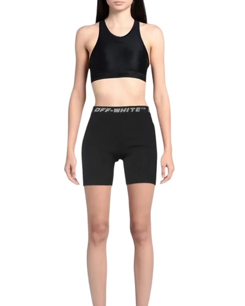 OFF-WHITE Off White - Shorts für Damen (Schwarz/Grau Schwarz