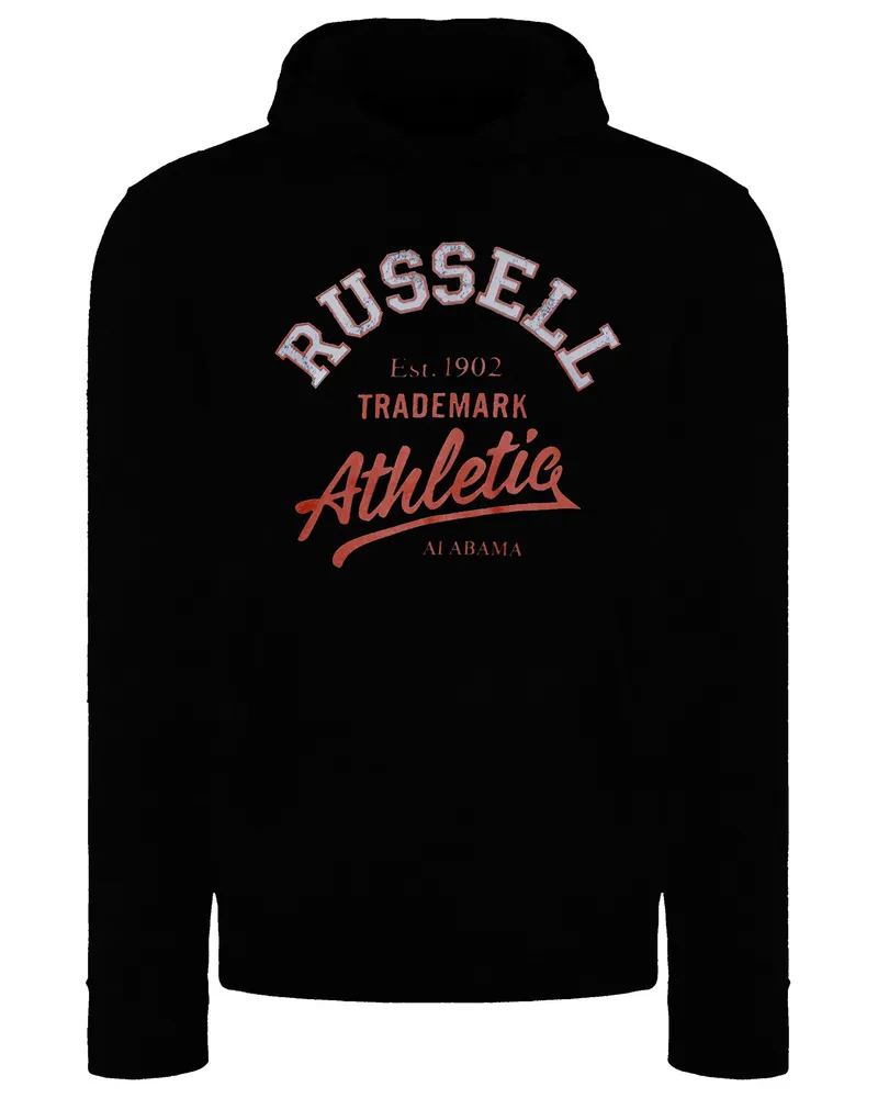 Russell Athletic Logo Herren Schwarz Hoodie Schwarz