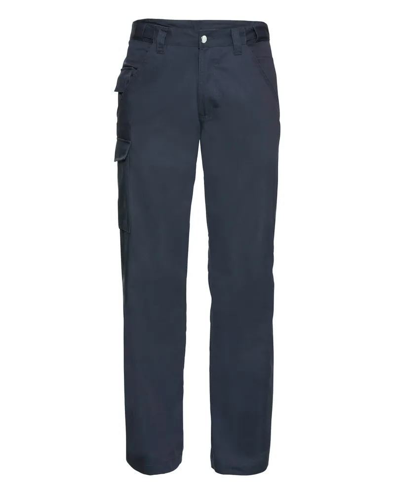 Russell Athletic Russell Mens Polycotton Twill Trouser / Pants (lang) (French Navy Marineblau