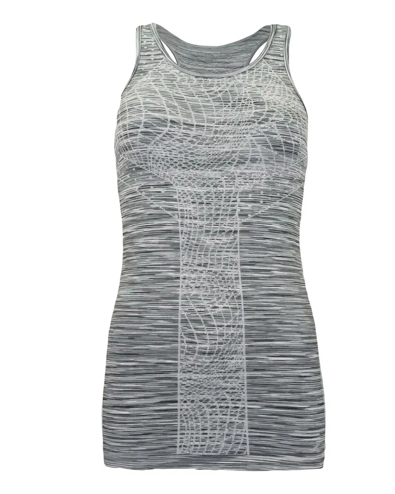 Diadora Seamless Womens Grey Weste Grau