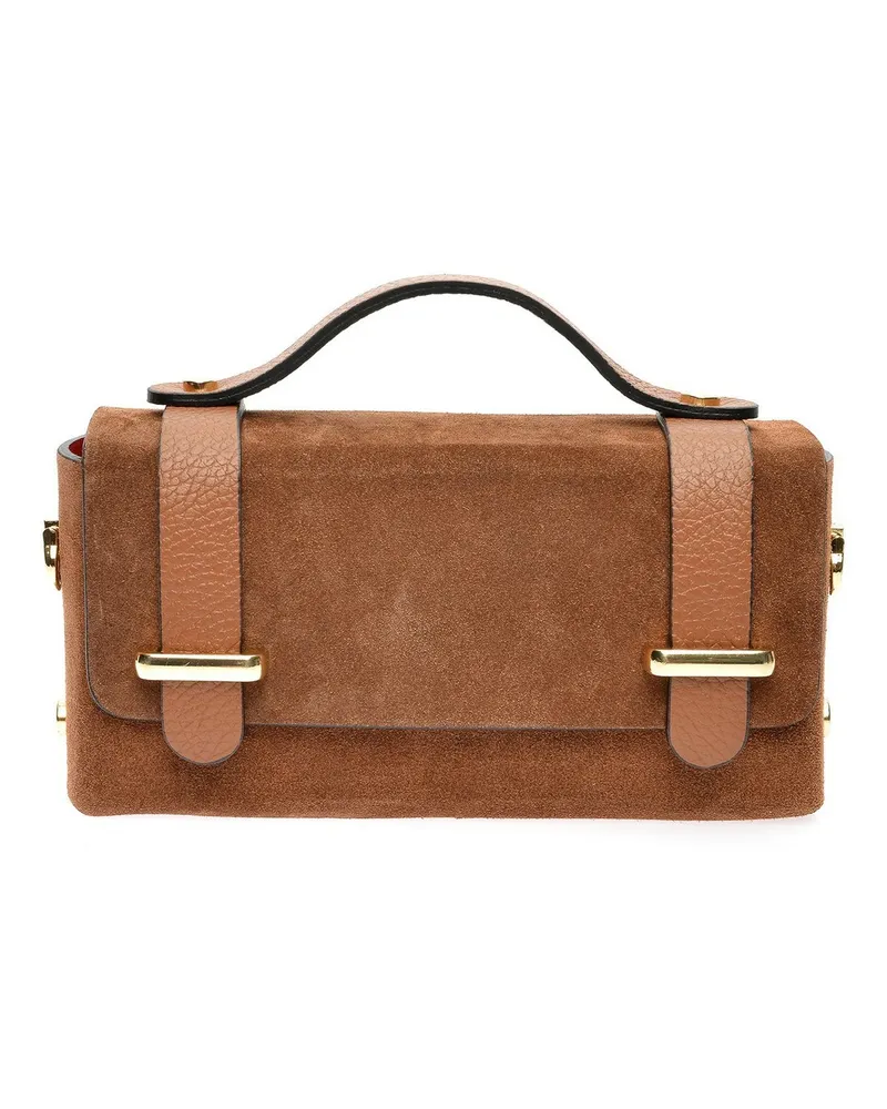 Anna Luchini Braun Rindsledertasche Braun