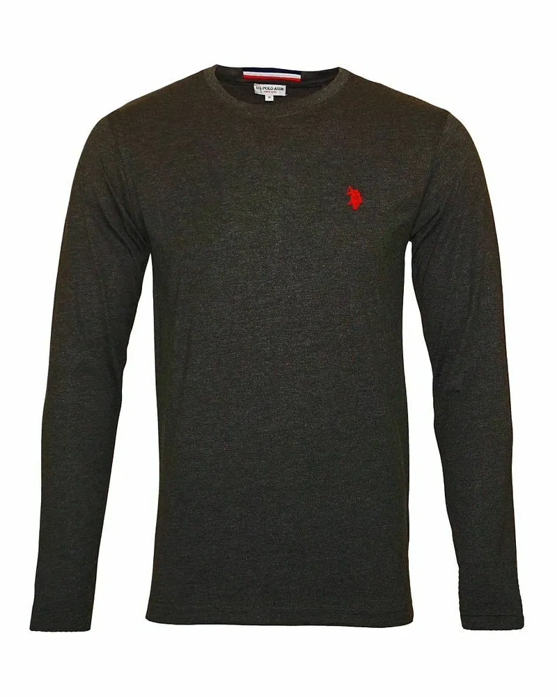 U.S. Polo Assn.  Langarmshirts in Anthrazit Dunkelgrau