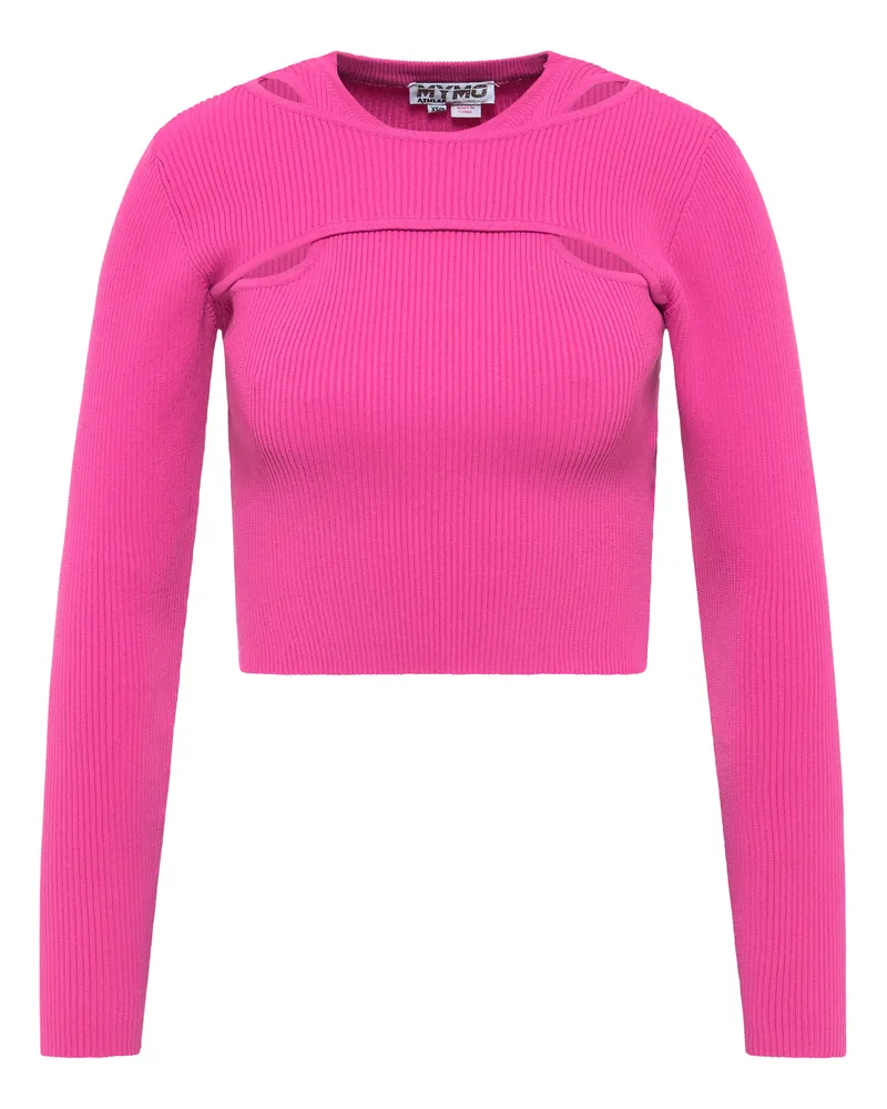 My Mo Gestrickter Pullover für Damen - Rosa Rosa