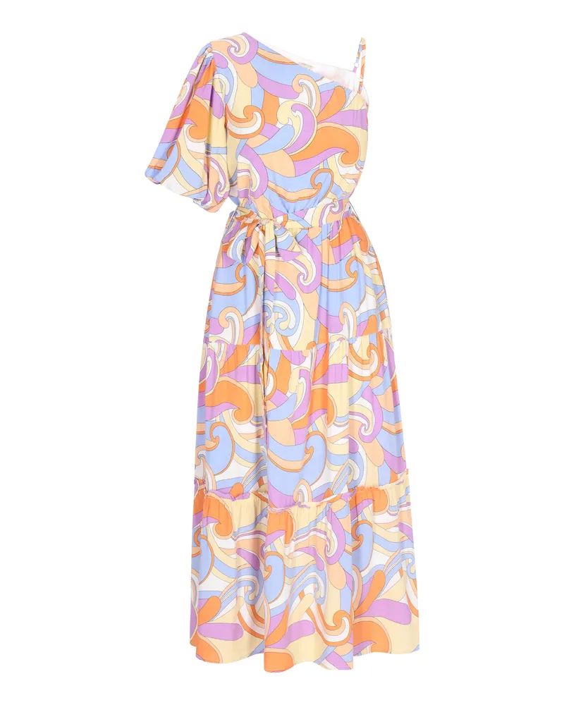 IZIA Kleid Frauen violett mehrfarbig Mehrfarbig