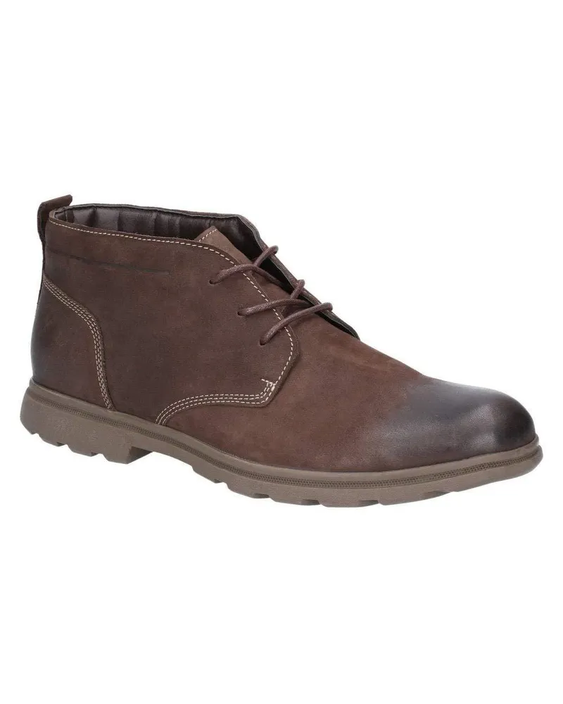 Hush Puppies Herren Tyson Chukka Nubukleder Stiefel (Braun Braun