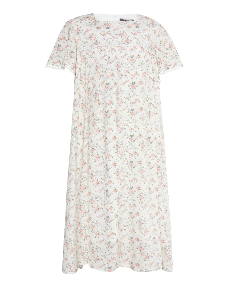 DreiMaster Kleid Mädchen (Kids) weiße Blume Blumenmuster
