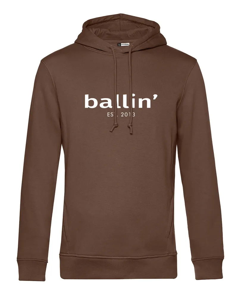 Ballin Basic Hoodie von  Est. 2013 in der farbe Braun und in größe L Braun