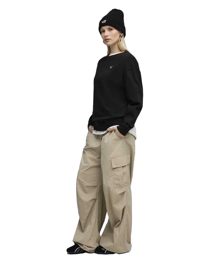 Puma Essentials Elevated" Sweatshirt für Damen (Schwarz Schwarz