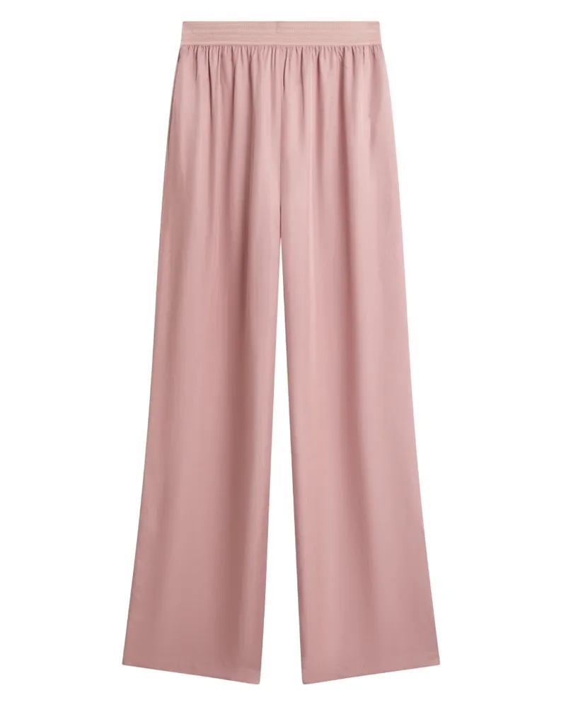 Ted Baker Vinca Cupro Dusty Pink Wide Leg Hose Altrosa