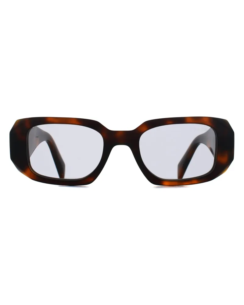 Prada PR17WS Rectangle Sonnenbrille Juniper Tortoise Grey - Braun Braun