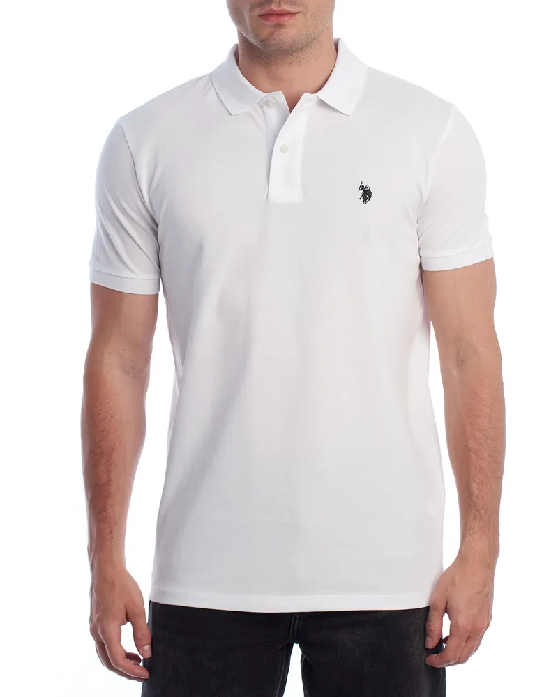 U.S. Polo Assn.  Kurzarm-Poloshirt für Herren US41197052 Weiß