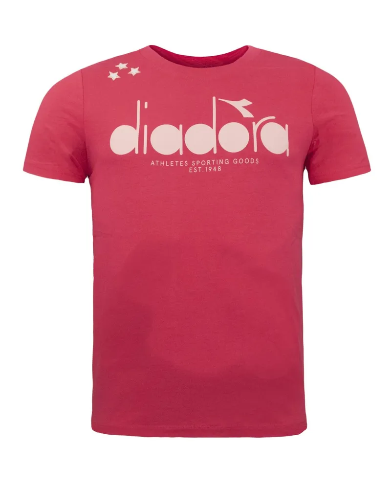 Diadora Geranium Womens Red T-Shirt Rot