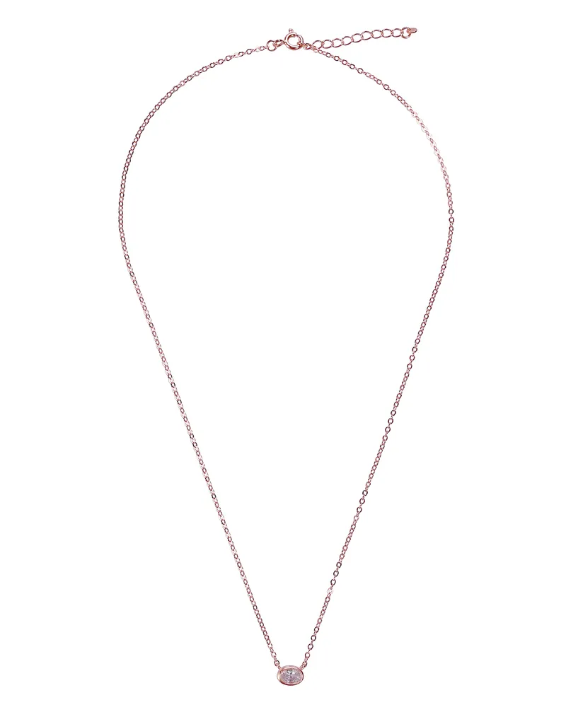 Orphelia Robin' Halskette für Damen aus 925er Sterlingsilber, Rosé, ZK-7434 Rosé