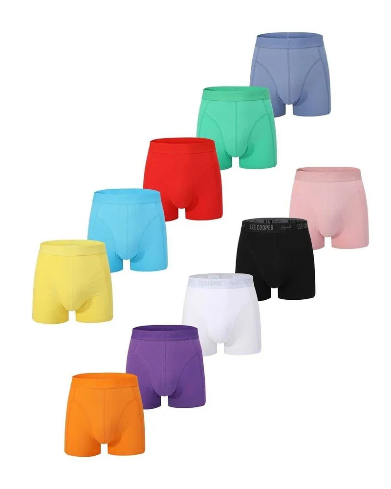 Lee Cooper Boxershorts für Herren (10er-Pack) (Fernlicht Mehrfarbig