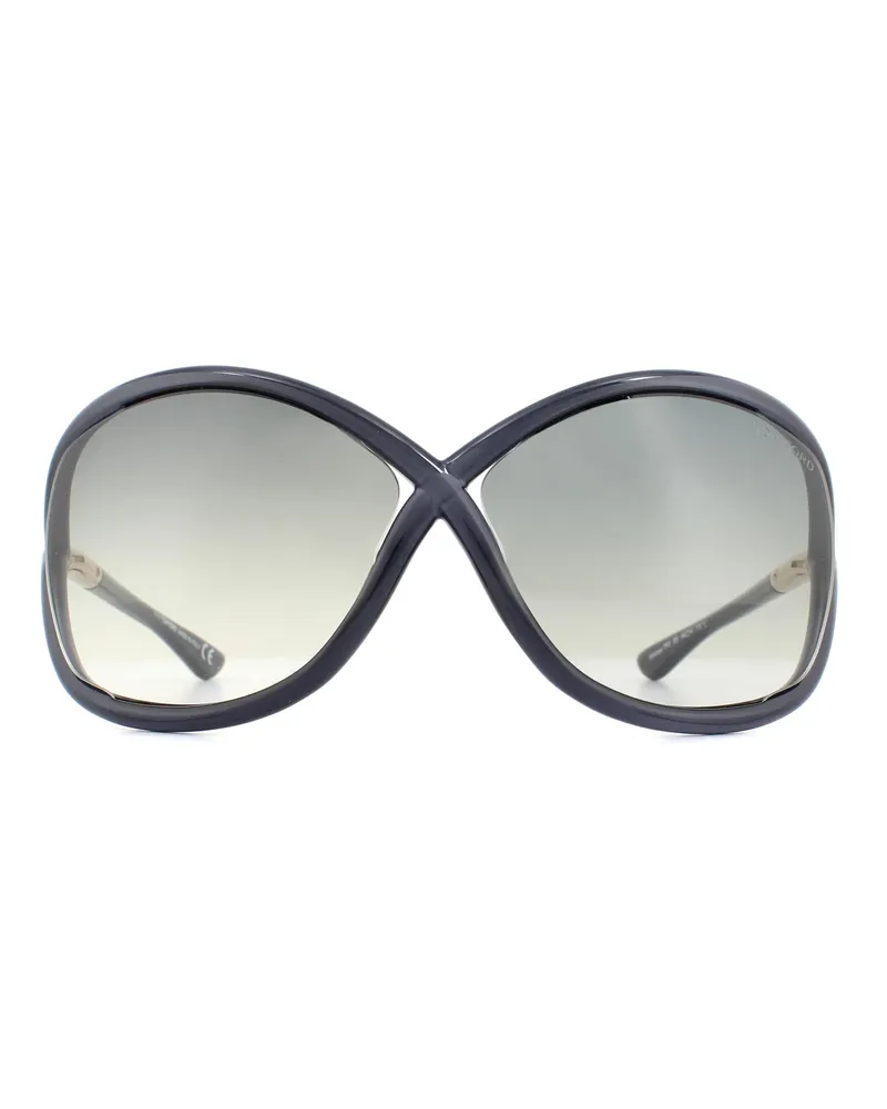 Tom Ford Lunettes De Soleil 0009 Whitney 0B5 Dégradé Gris Gris Cristal Gris Grau
