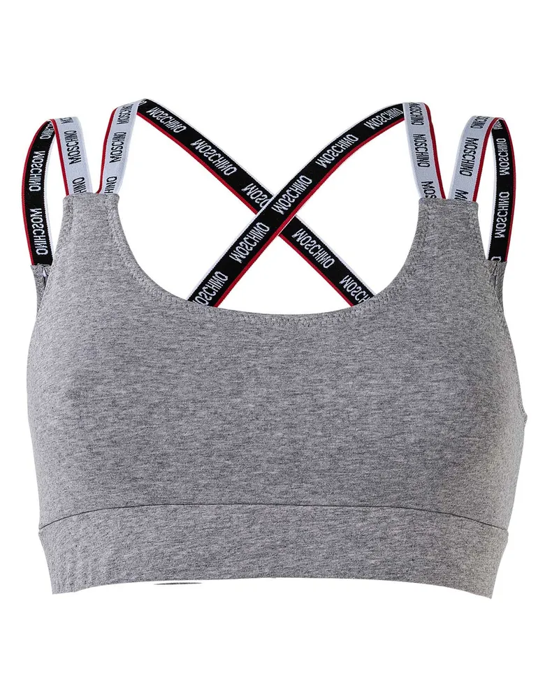 Moschino Bandeau Bustier Grau