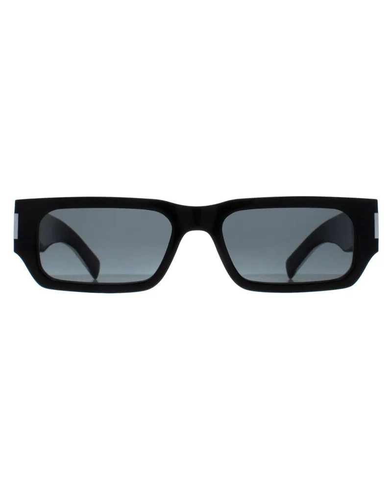 Saint Laurent Rectangle Herren Schwarz Grau SL660 Schwarz